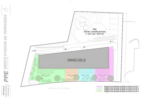 Plan des Terrasses et Jardins